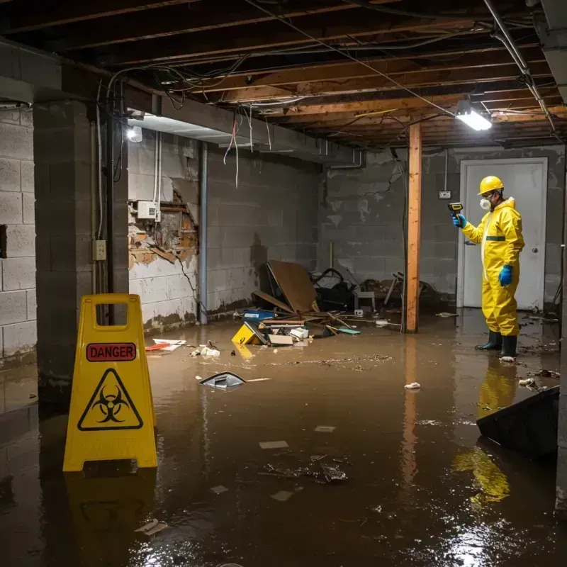 Flooded Basement Electrical Hazard in Adams County, NE Property